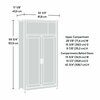 Sauder Edge Water Storage Cabinet Eb , Hidden storage behind doors for proficient organization and privacy 434815